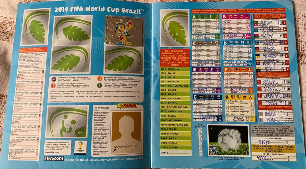 Album World cup Brasil 2014