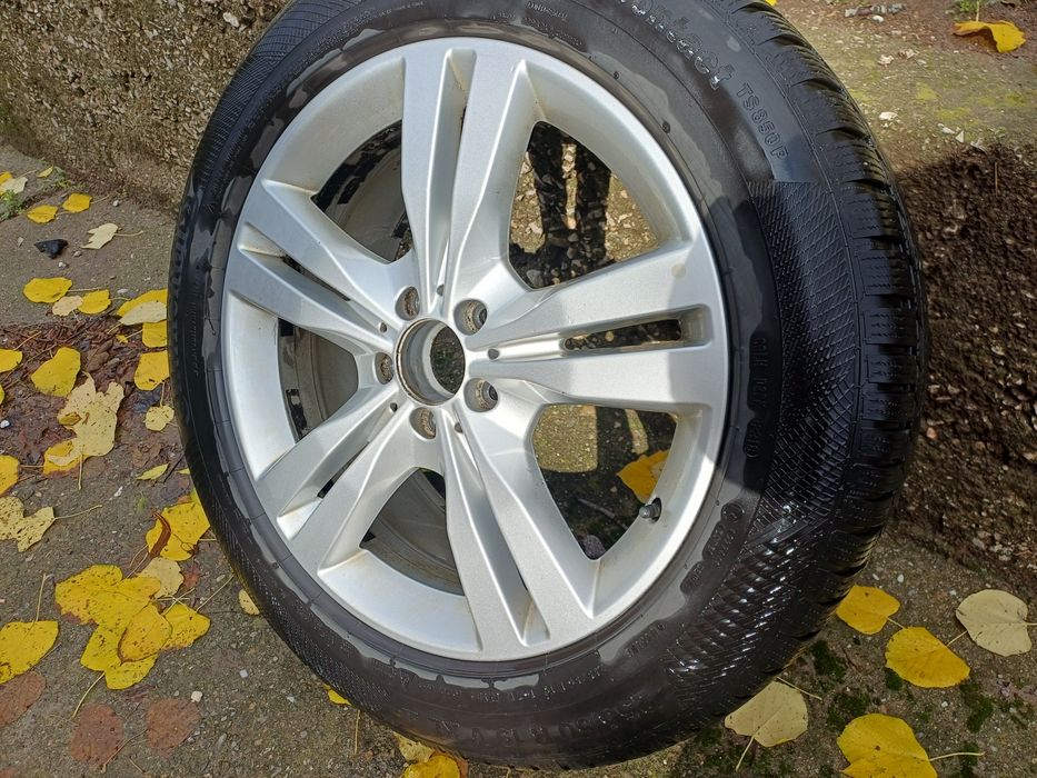 Джанти Мерцедес със зимни гуми Континентал 5x112 R19 255/50