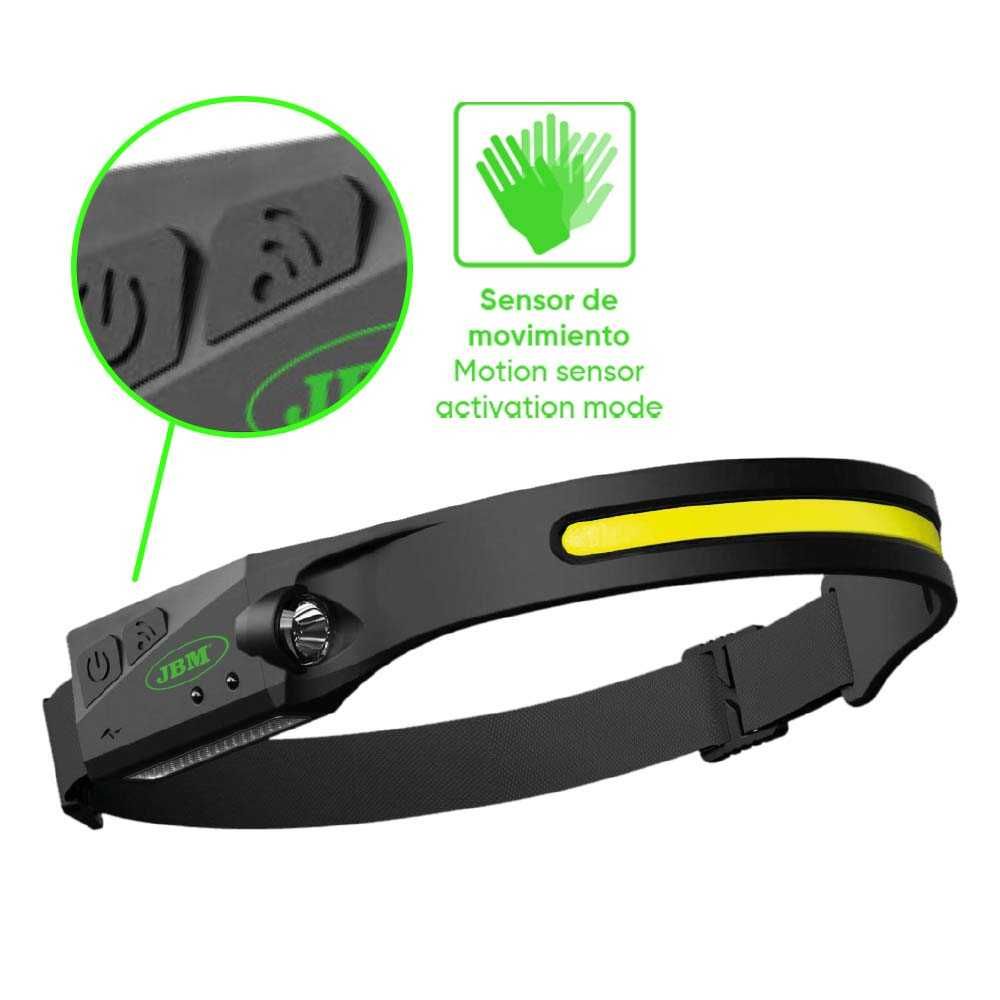 LED COB сензорен челник 350Lm ; JBM