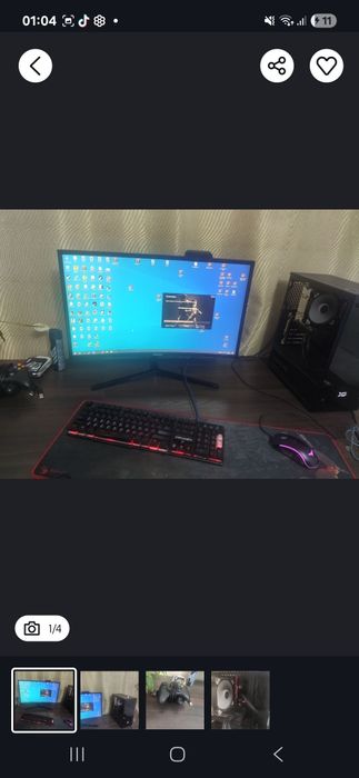 Видеокарта rx 5600,процессор zeon 26 70, 12 яде  МЫШЕУ КЛАВУ И монитор