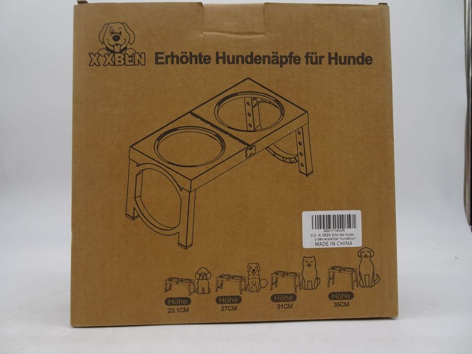 X XBEN Bol pentru câini înălțat, 5 boluri de hrănire  pentru câini