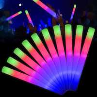 baghete colorate LED foam stick pentru petreceri NEW 2024