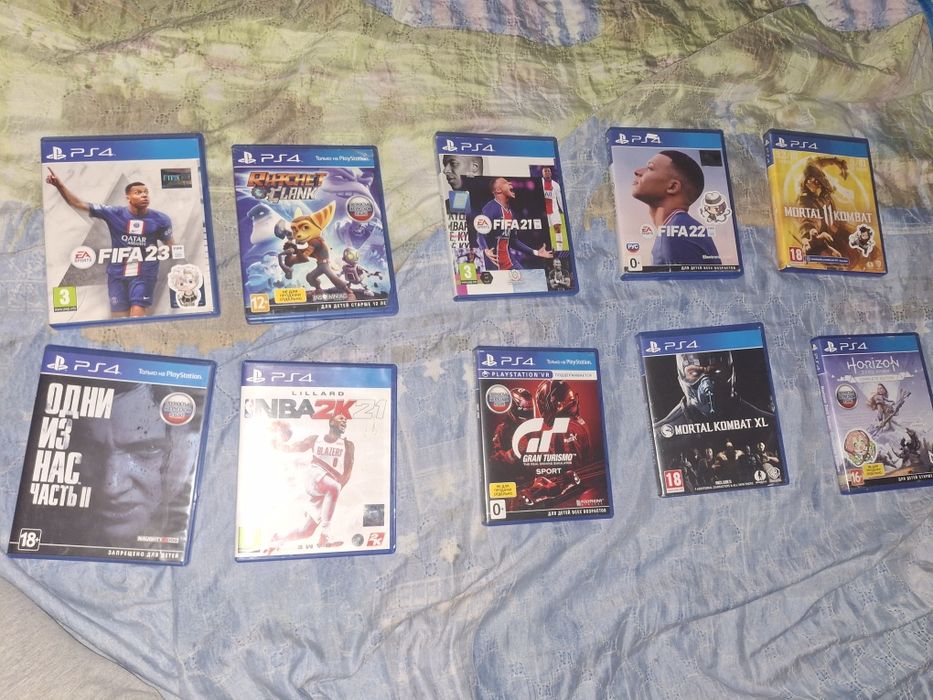 Продам игры PlayStation 4
