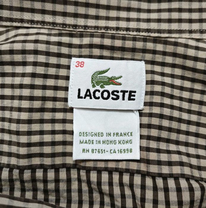 LACOSTE Оригинална мъжка риза с дълъг ръкав размер 41
