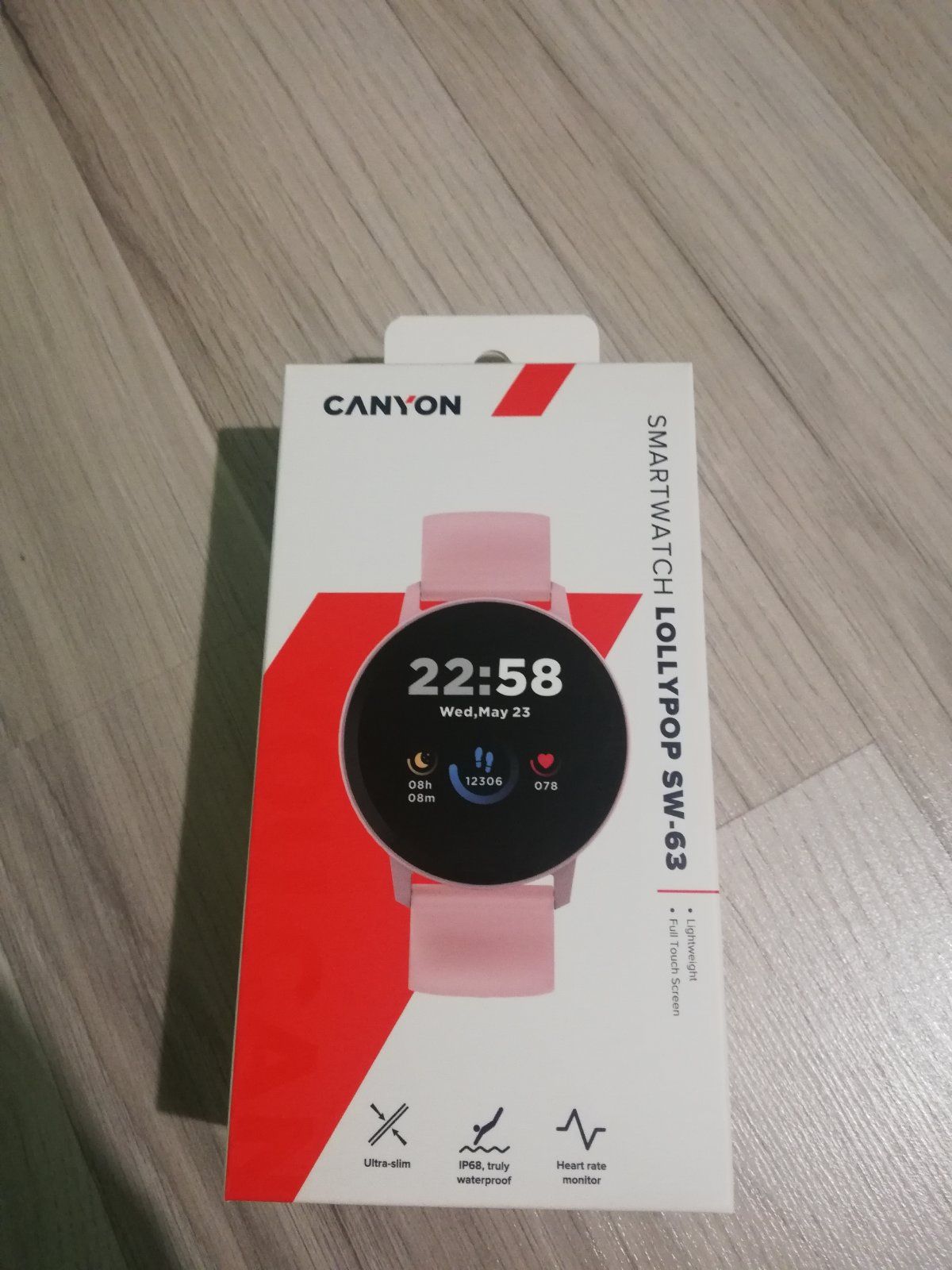 Смарт часовник Canyon Lollypop SW-63, 43 mm, Pink | CNS-SW63PP