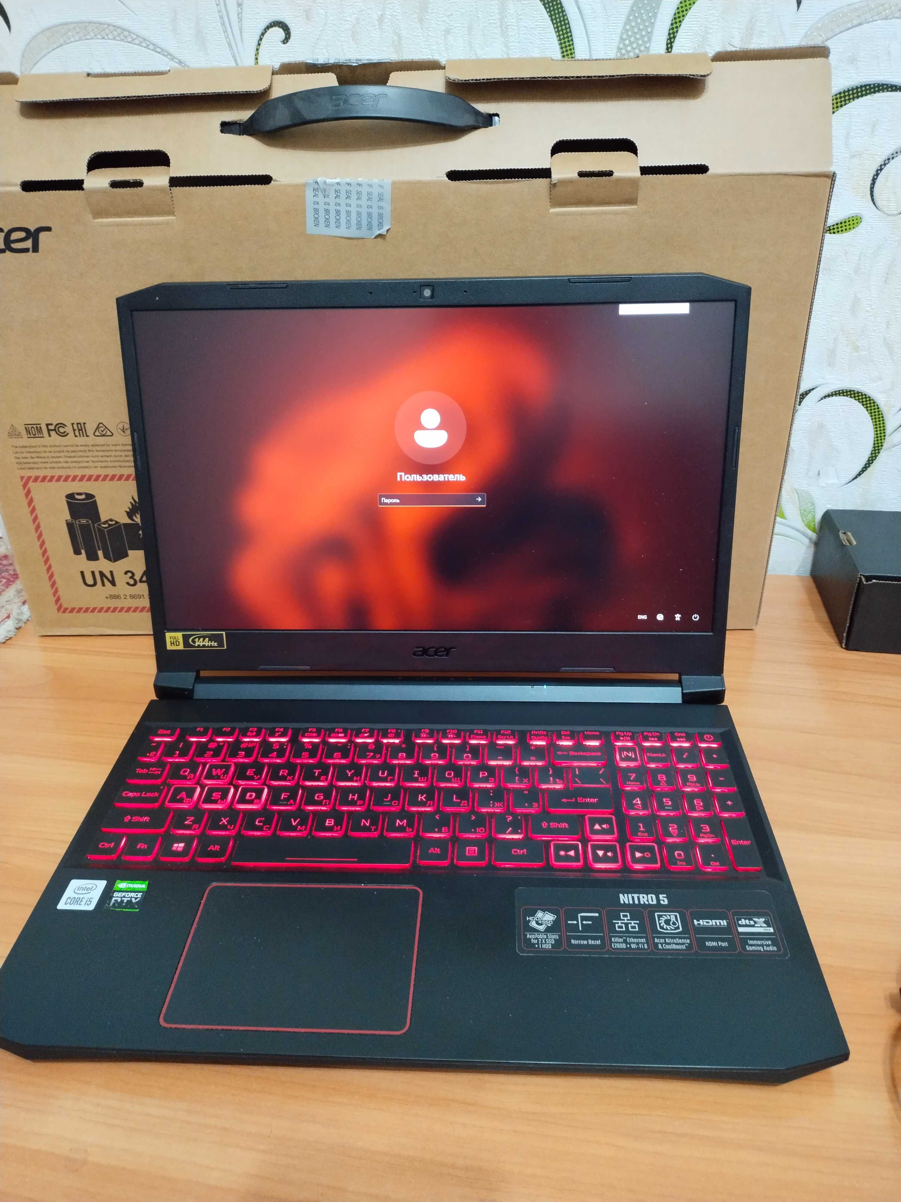 Acer NITRO 5 игровой ноутбук RTX 3050