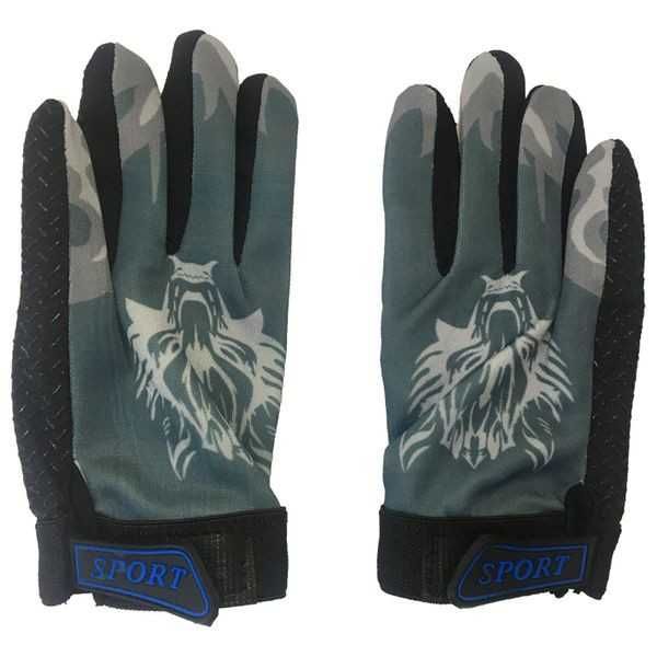 Детски ръкавици за мотор,велосипед-сив-модел 1010