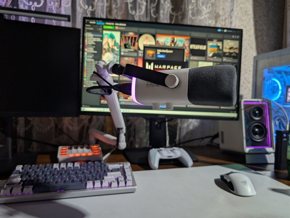 Fifine TAM8[Microphone AM8 &  BM88]+Fifine Ampligame SC3