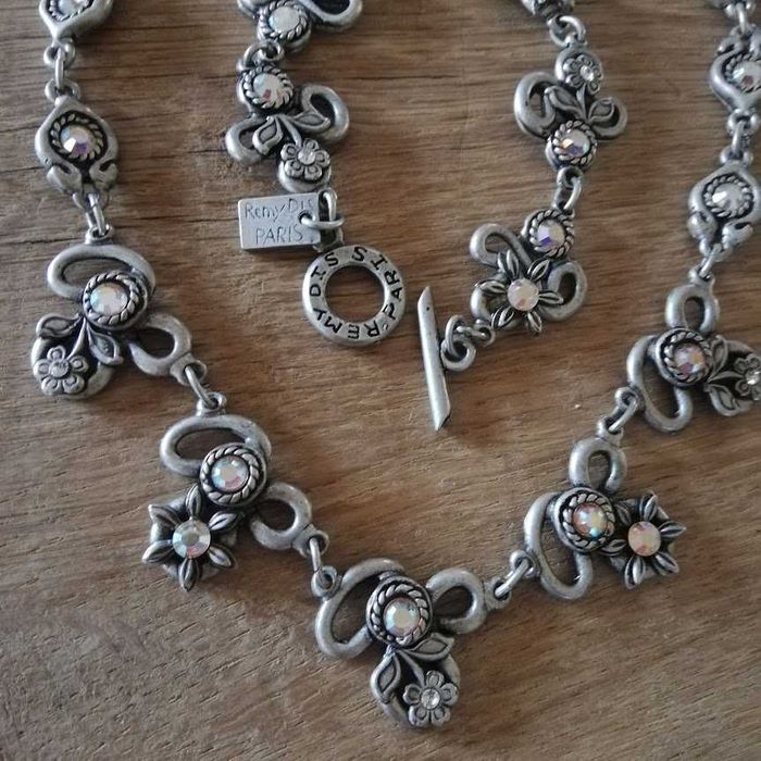 set colier si bratara vintage Remy dis Paris cu strasuri