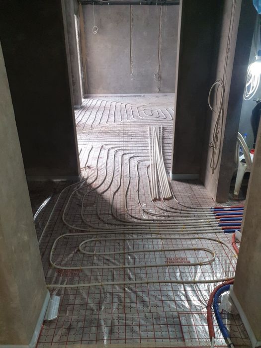 Монтаж тёплого пола!