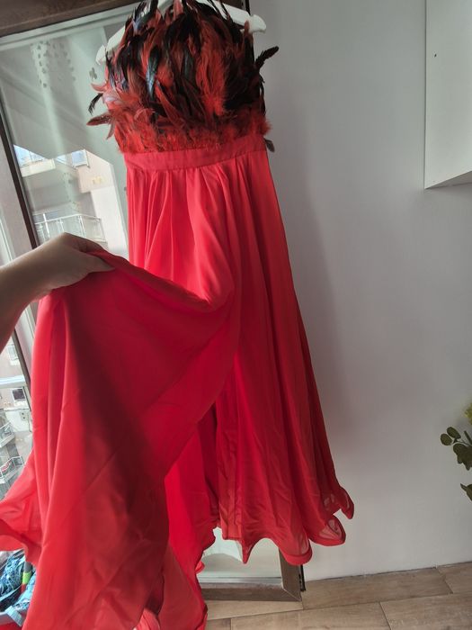 Rochie de ocazie rosie,Casa de Moda Vigo