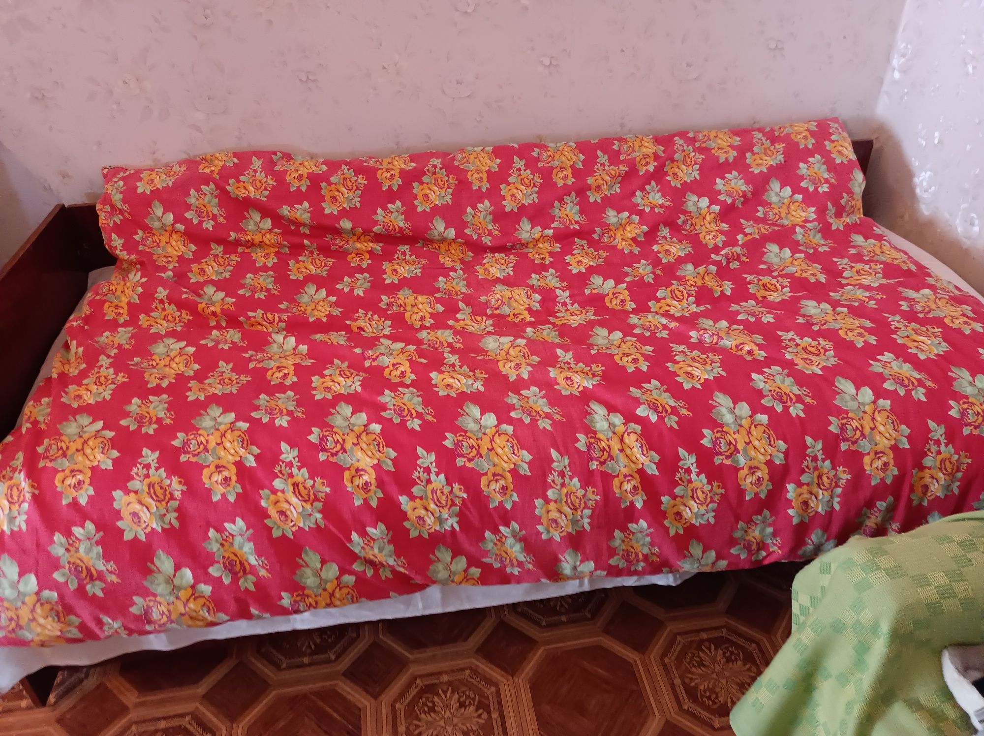 Ватное одеяло стёганое.