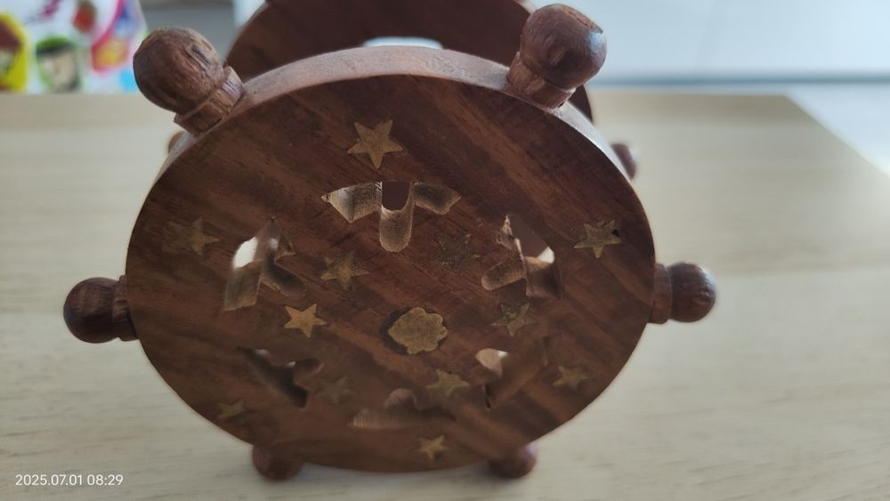 Suport pahare lemn de trandafir