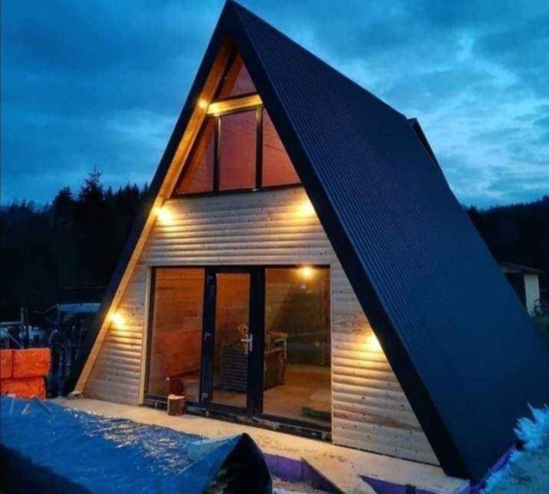 Cabane tip A din lemn