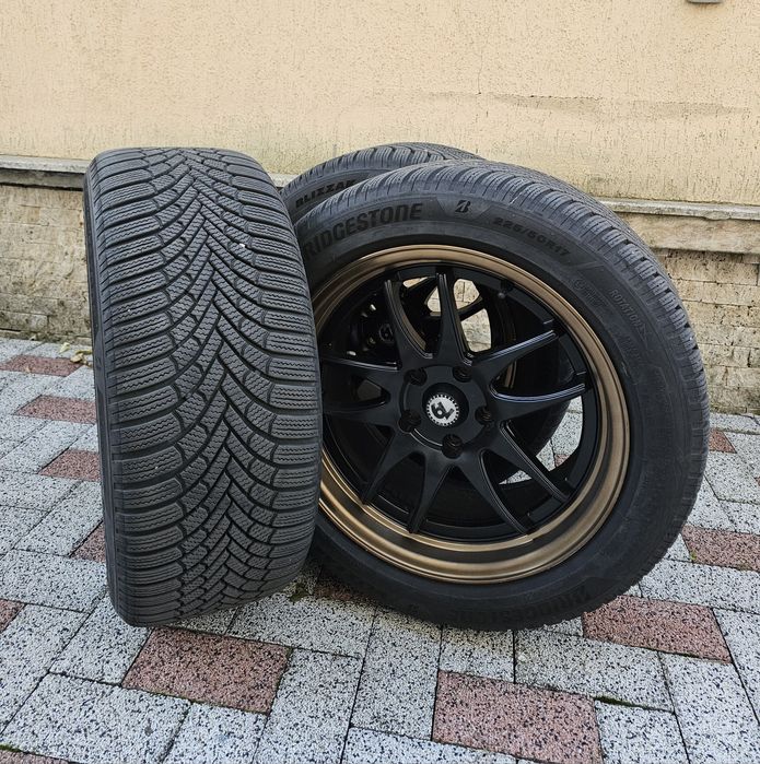 Set roti iarna jante + cauciucuri 225/50 R17 XL Bridgestone