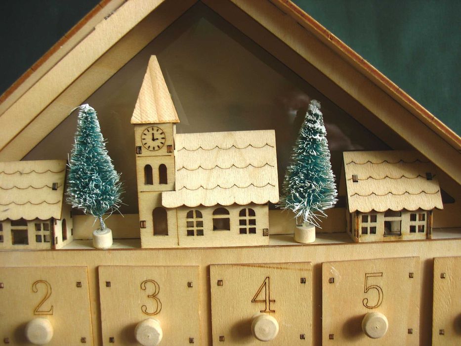 Dulap mic Decor-Advent Calendar din placaj