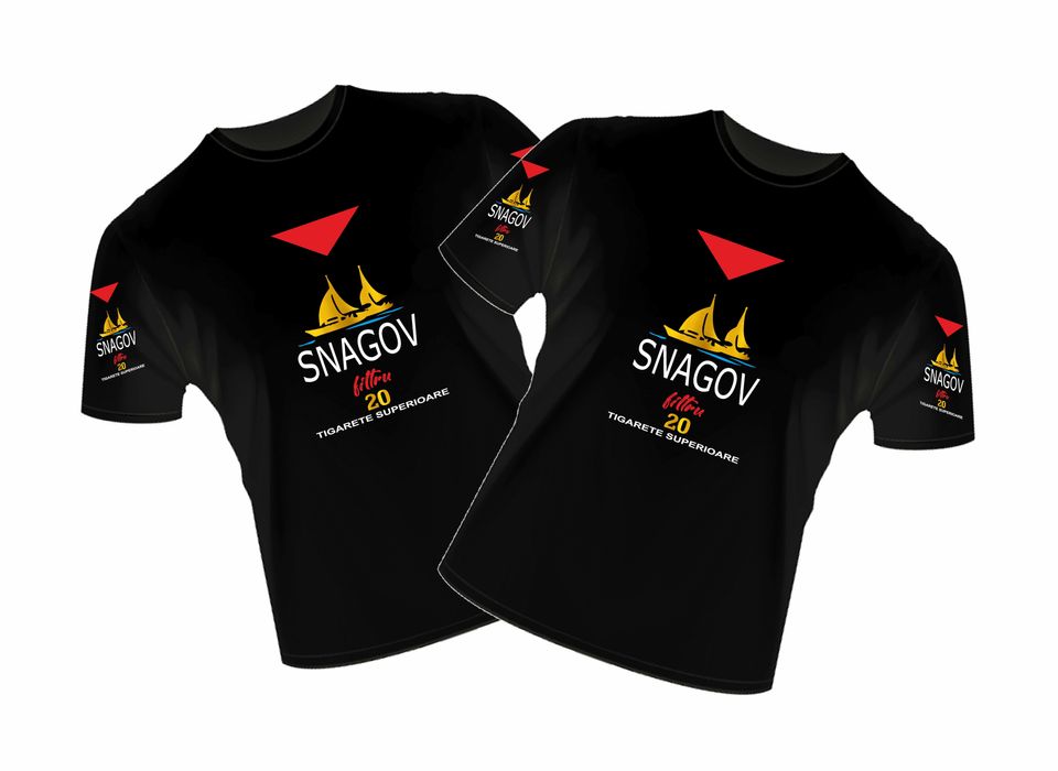 Tricou personalizat -snagov,negru, M,  transport gratuit