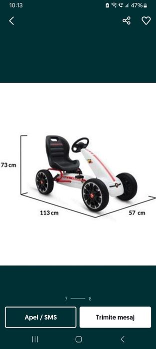 Vând cart copii utilizat