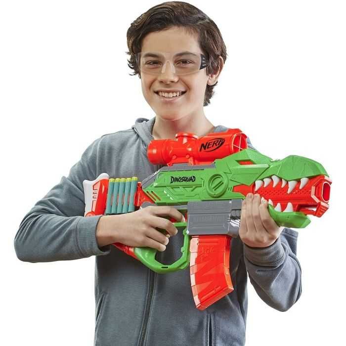 NERF DINOSQUAD Моторизиран бластер REX-RAMPAGE с 20 стрели