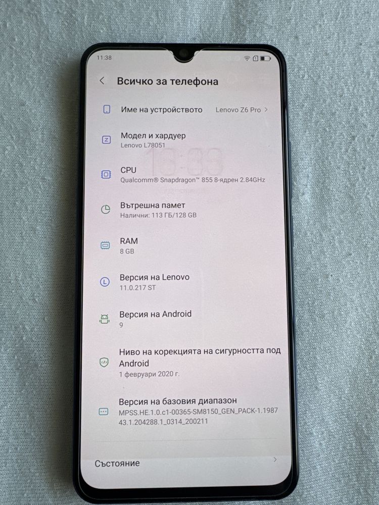 Lenovo Z6 Pro Super Amoled Snapdragon 855 ram 8 gb + 128gb
