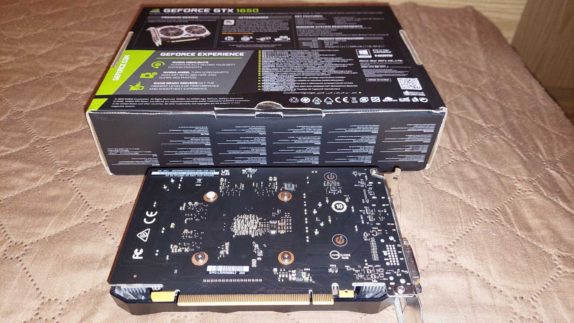 MSI Geforce GTX 1650 VENTUS XS, 4GB GDDR6, 128 bit