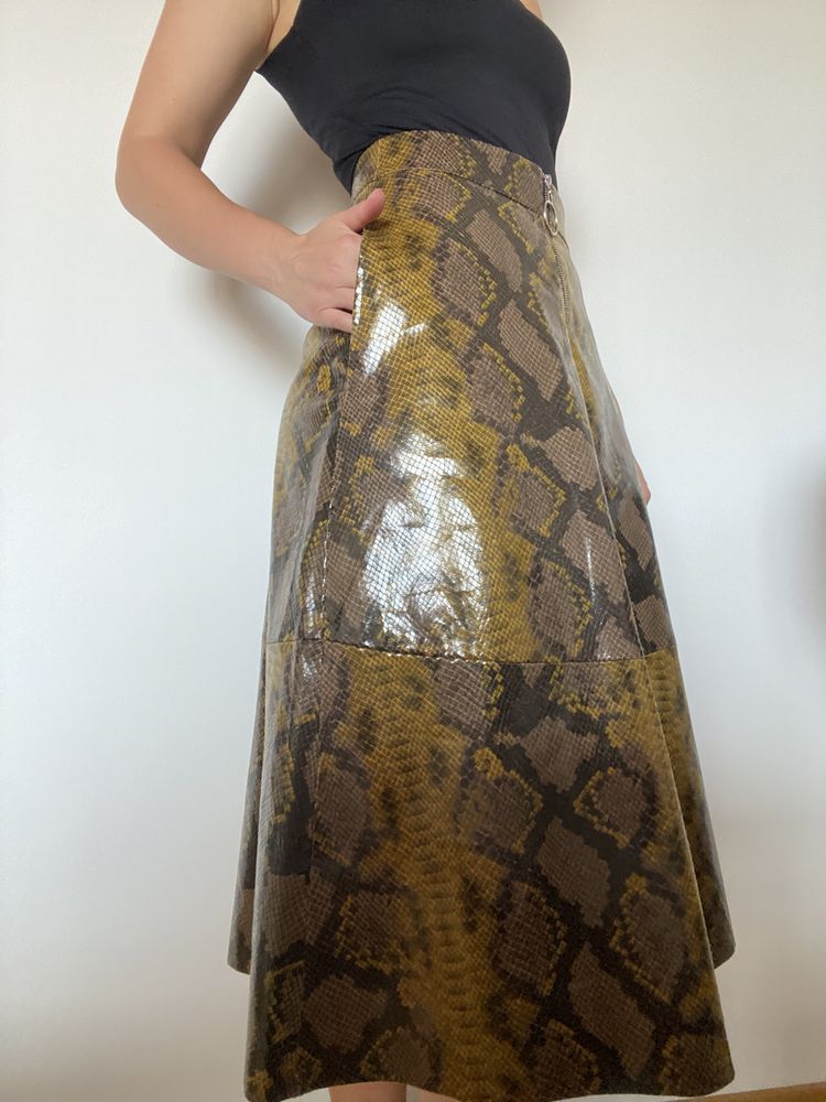 Fustă Zara, snake print, 34