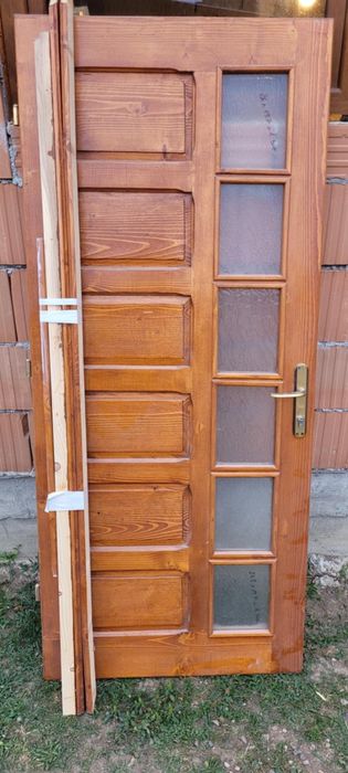 Uși lemn masiv 2 bucăți