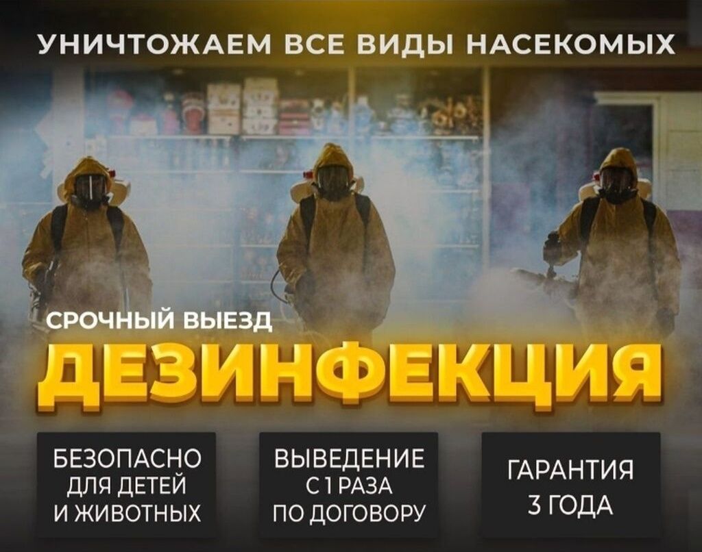 Дезинфекция от всех насекомых