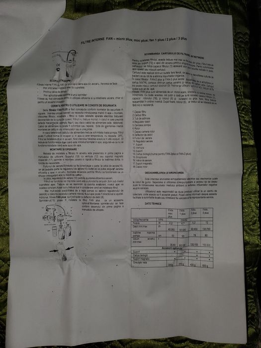 Vând filtru intern Fan Mini Plus pentru acvarii