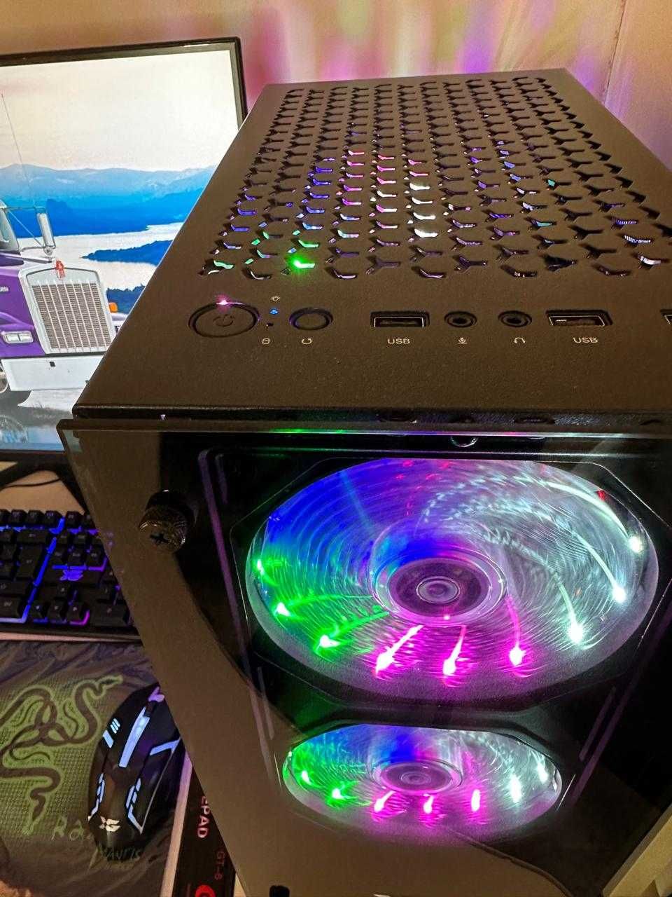 Мощный игровой компьютер i5-10400, ядер-12, 4.3GHz, видео RTX3060 12Gb