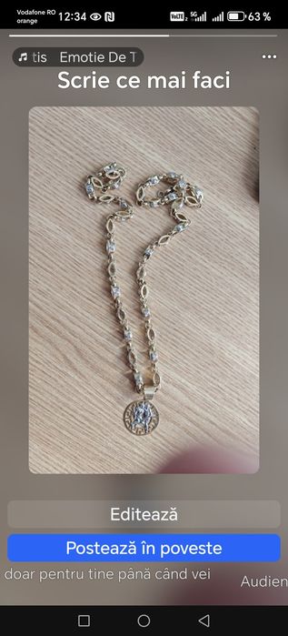 Lanț aur cu pandantiv