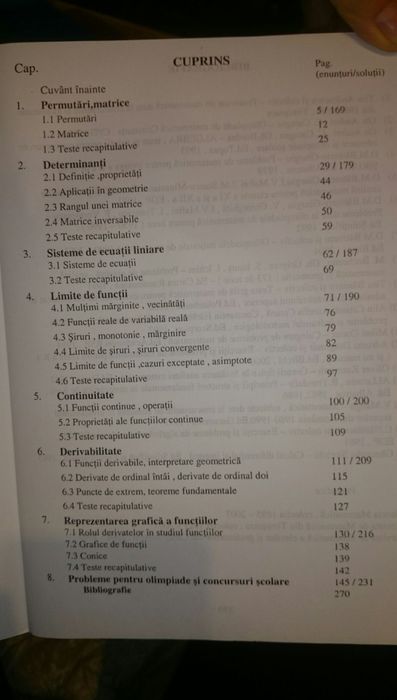Vând manuale pentru liceu - profil real - mate, fizica, informatica