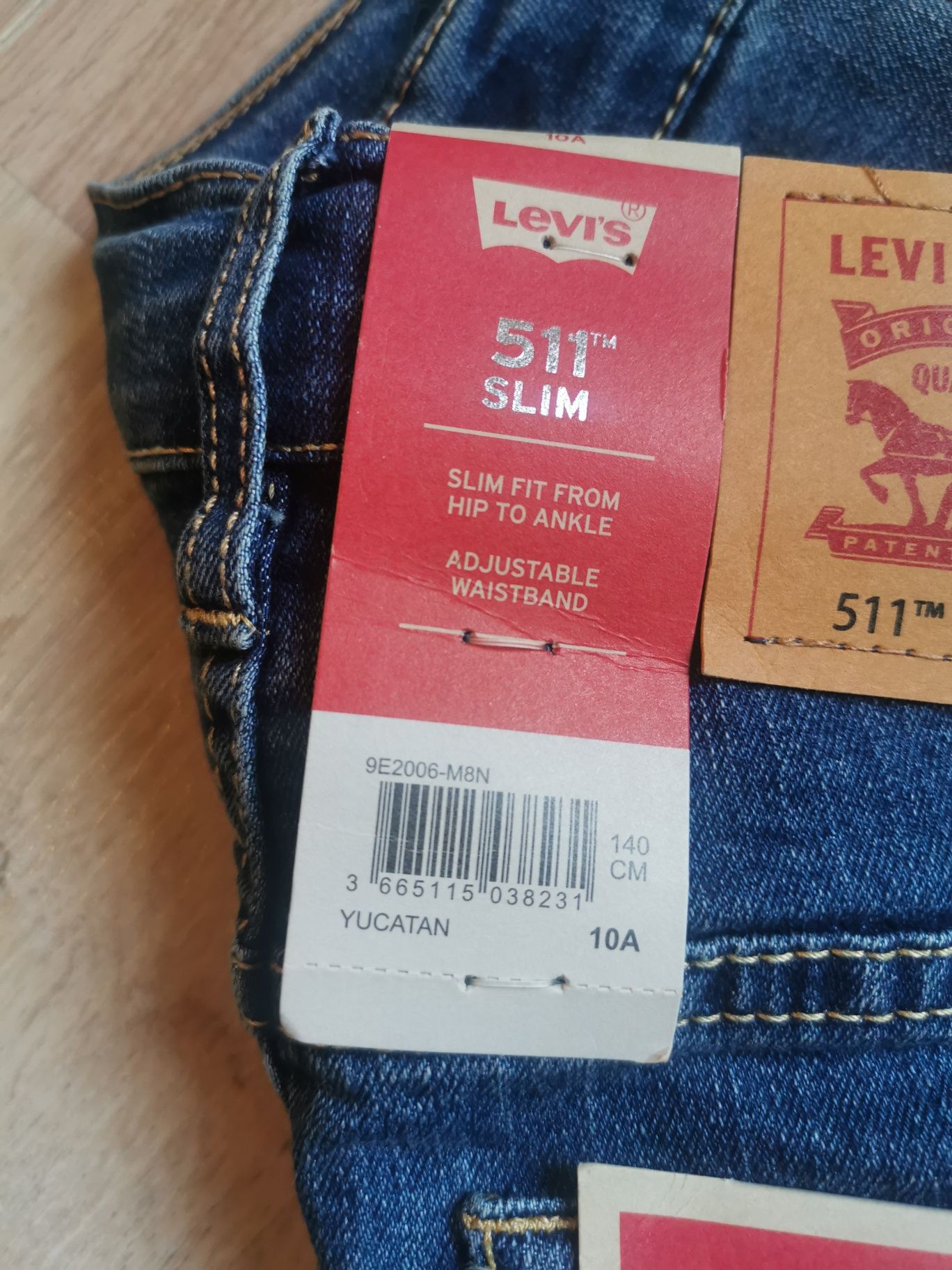 Оригинални детски дънки Levis 511  SlimFit 140 см