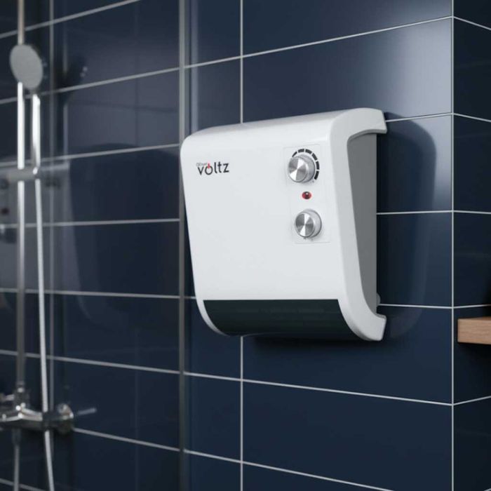 Отоплителна печка за баня Voltz – 2000W, вентилатор, водоустойчива