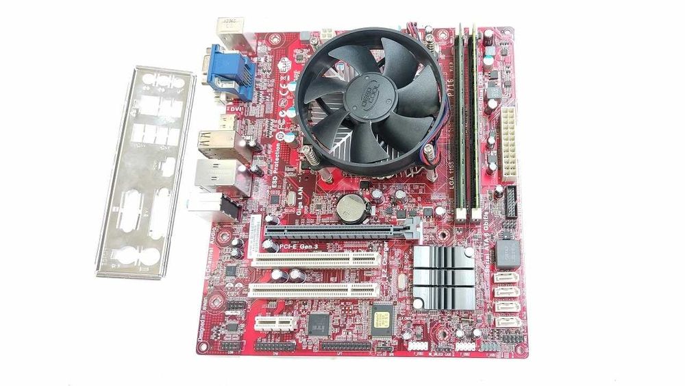 Мат Плата H77 + проц i3 3210 + кулер = LGA 1155