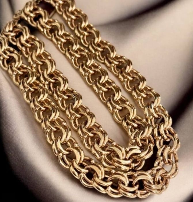 золотая цепь 585, длина 60 см,