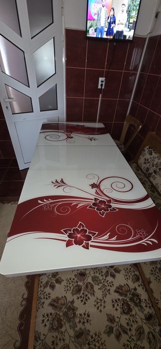 Vand masa de sticla securizata