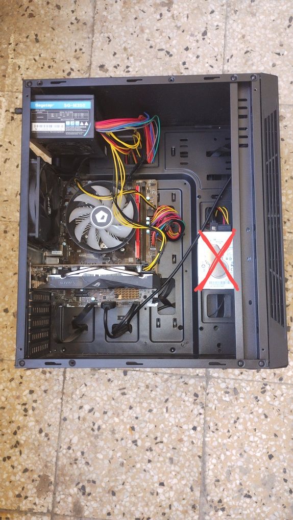 Компютър с RGB охлаждане + монитор | 8GB RAM | Без SSD | Тест/Преглед