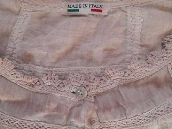 Camasa din bumbac fin, made in Italy, marimea 48-50, culoare roz nude