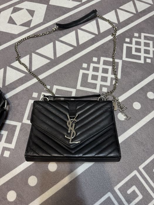 Сумка черная кожаная