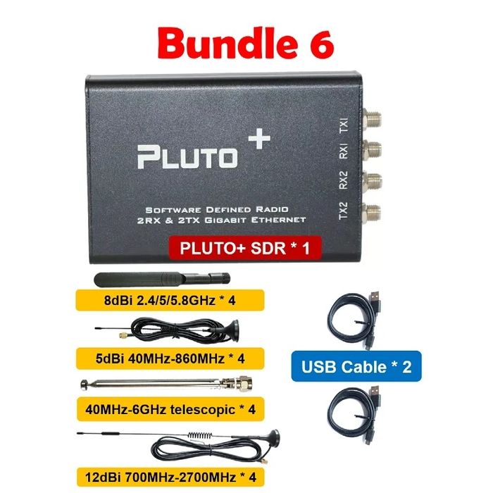 PLUTO+ SDR AD9363 2T2R Radio SDR Transceiver Radio 70MHz-6GHz