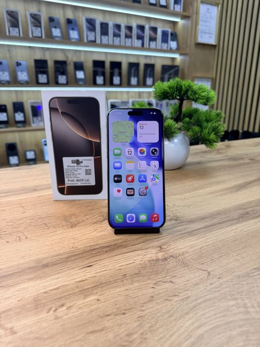 iPhone 16 Pro Max Desert 256Gb - Sanatate bat. 100% - Garantie 12 luni