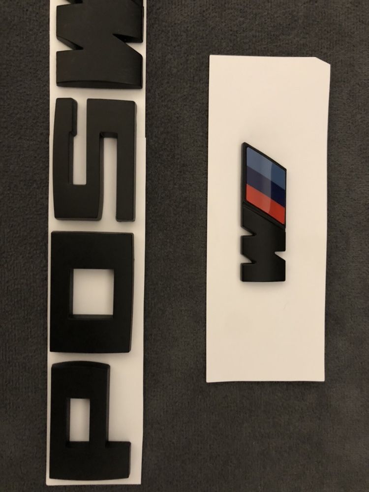 Emblema Sticker Logo Aripa Bmw Black Neagra Negre X6M50d i E71 F16 G06