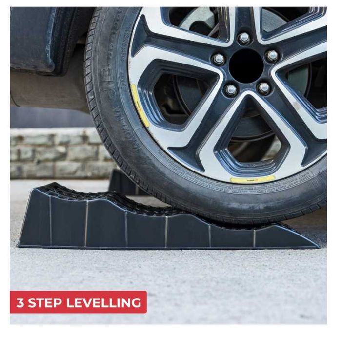 Комплект от 2 броя пластмасови автомобилни рампи 2 т, 610х 210х 120мм