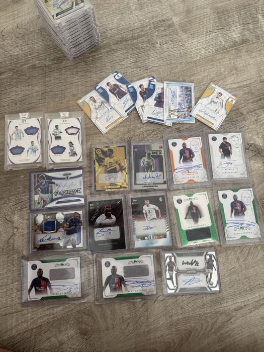 Panini topps euro football fifa fc autograph автографи на футболисти