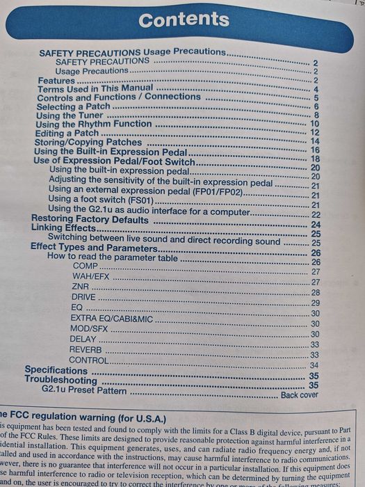 Efect pedala chitara Zoom G2.1 U