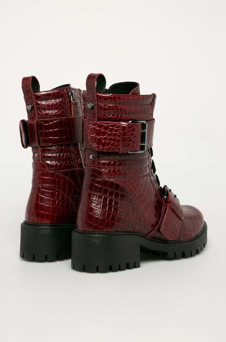 TWINSET Milano Leather Combat Boots ОРИГИНАЛ дамски/боти кубинки - 38
