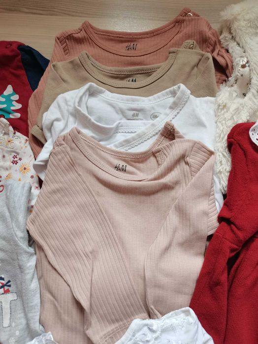 Body-uri + bluze + rochița H&M 3-6 luni