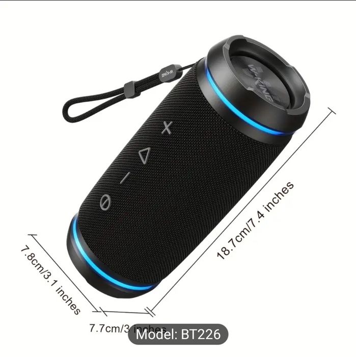 Boxa portabila Bluetooth W KING 36w/40w  EQ modes Waterproof Stereo wi