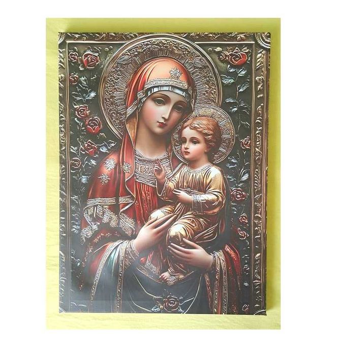 Icoană  cu Fecioara Maria și pruncul Isus